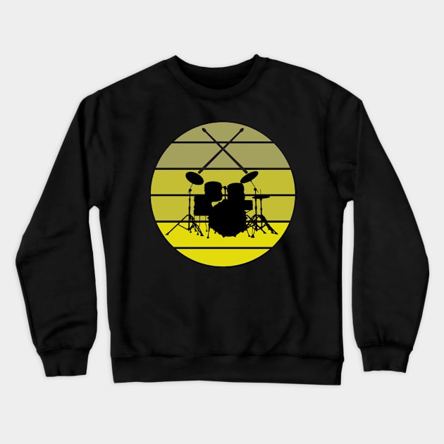 drums gift Crewneck Sweatshirt by sirazgar